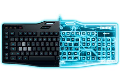 Logitech G105 keyboard Gaming USB Russian Black view 7