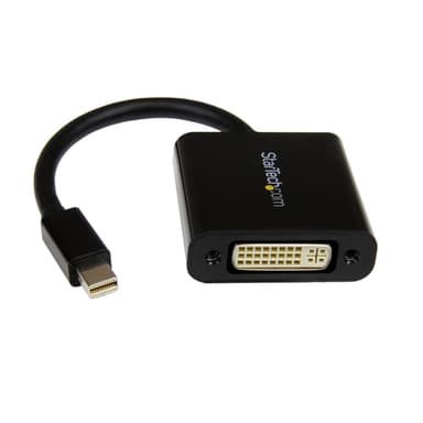StarTech.com Mini DisplayPort to DVI Adapter - Mini DP to DVI-D Converter - 1080p Video - mDP or Thunderbolt 1/2 Mac/PC to DVI Monitor - Compact mDP 1.2 to DVI Single-Link Adapter Dongle view 1