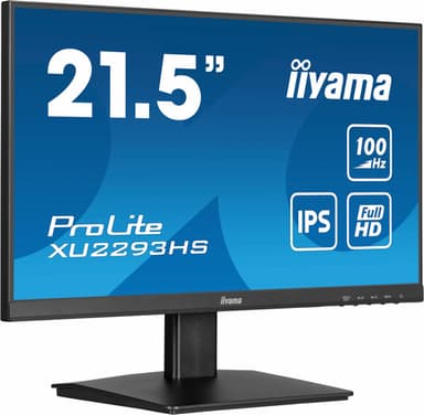 iiyama ProLite XU2293HS-B6 computer monitor 54.6 cm (21.5") 1920 x 1080 pixels Full HD LED Black view 1