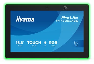 iiyama TW1625LASC-B3PNR meeting room display 39.6 cm (15.6") 1920 x 1080 pixels LED Wi-Fi 6 (802.11ax), Wi-Fi 5 (802.11ac), Wi-Fi 4 (802.11n), 802.11g, 802.11a, 802.11b Black Bluetooth view 3