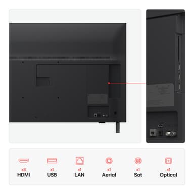 LG 43UA75006LA.AEK TV 109.2 cm (43") 4K Ultra HD Smart TV Wi-Fi Black view 4