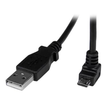 StarTech.com 2m Micro USB Cable - A to Down Angle Micro B view 1