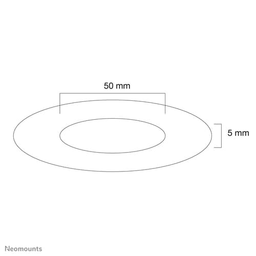 Neomounts FPMA-CRW5HM Ceiling cover - diam. 50 mm