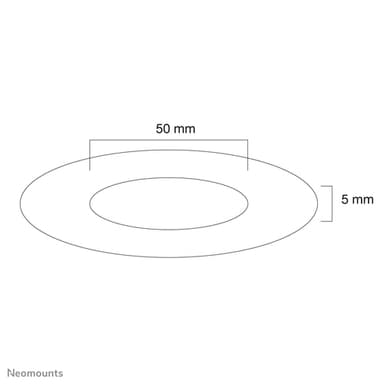 Neomounts FPMA-CRW5HM Ceiling cover - diam. 50 mm view 2