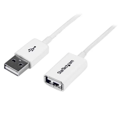 StarTech.com 1m White USB 2.0 Extension Cable A to A - M/F view 1