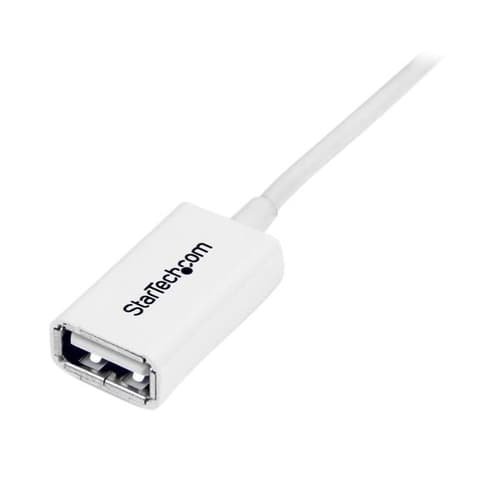 StarTech.com 1m White USB 2.0 Extension Cable A to A - M/F