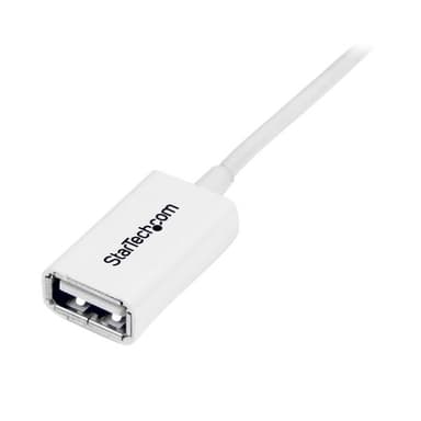 StarTech.com 1m White USB 2.0 Extension Cable A to A - M/F view 3