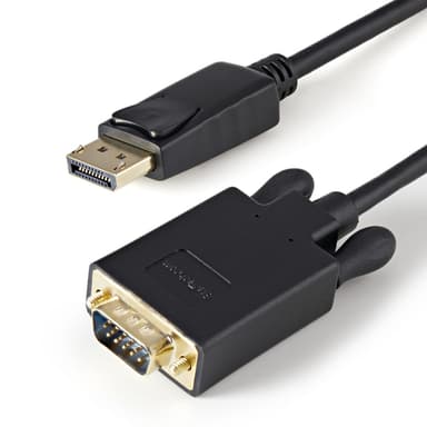 StarTech.com 3ft (91cm) DisplayPort to VGA Cable - Active DisplayPort to VGA Adapter Cable - 1080p Video - DP to VGA Monitor Cable - DP 1.2 to VGA Converter - Latching DP Connector view 1