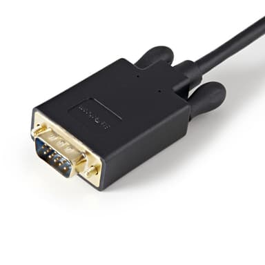 StarTech.com 3ft (91cm) DisplayPort to VGA Cable - Active DisplayPort to VGA Adapter Cable - 1080p Video - DP to VGA Monitor Cable - DP 1.2 to VGA Converter - Latching DP Connector view 3