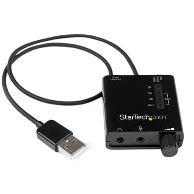 StarTech.com USB Stereo Audio Adapter External Sound Card with SPDIF Digital Audio and Stereo Mic view 1