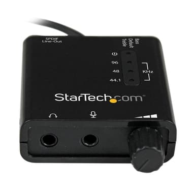 StarTech.com USB Stereo Audio Adapter External Sound Card with SPDIF Digital Audio and Stereo Mic view 3