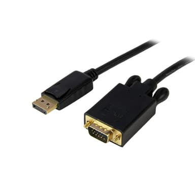 StarTech.com 15ft (4.6m) DisplayPort to VGA Cable - Active DisplayPort to VGA Adapter Cable - 1080p Video - DP to VGA Monitor Cable - DP 1.2 to VGA Converter - Latching DP Connector view 1