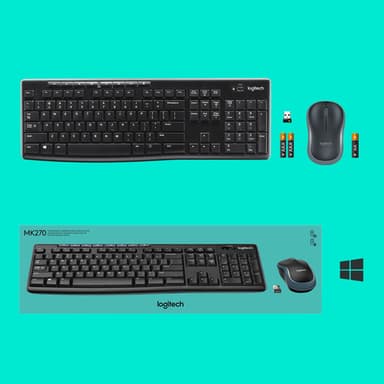 Logitech 920-004508 keyboard Mouse included Home RF Wireless QWERTY US International Black view 9