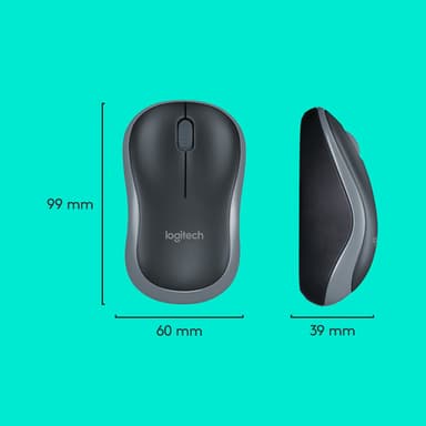 Logitech 920-004508 keyboard Mouse included Home RF Wireless QWERTY US International Black view 8