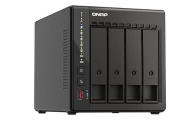 QNAP QVP-41C NAS/storage server Tower Intel® Celeron® J6412 8 GB DDR4 0 TB Black view 2