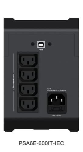 Vertiv PowerUPS 200 Essential PSA6E-600IT-IEC, 600VA/315W view 3