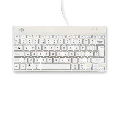 R-Go Tools Ergonomic keyboard R-Go Compact Break, compact keyboard with break software, QWERTY (UK), wired, white view 3