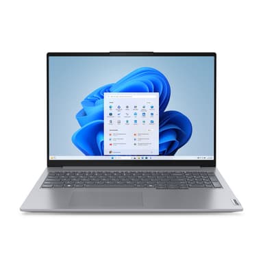 Lenovo ThinkBook 16 G7 ARP AMD Ryzen™ 7 7735HS Laptop 40.6 cm (16") WUXGA 16 GB DDR5-SDRAM 512 GB SSD Wi-Fi 6E (802.11ax) Windows 11 Pro Grey UK English view 1