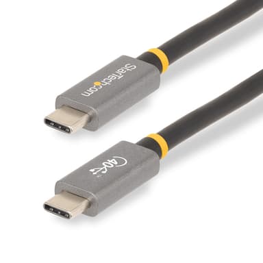 StarTech.com 3ft (1m) USB4 Cable 40Gbps, 100W (5A) Power Delivery, 8K 120Hz / 4K 240Hz DP Alt Mode, USB-IF Certified USB-C Cable - Thunderbolt Compatible view 1