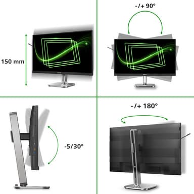 Philips 5000 series 27B2G5601/00 computer monitor 68.6 cm (27") 2560 x 1440 pixels Quad HD LCD Black view 4