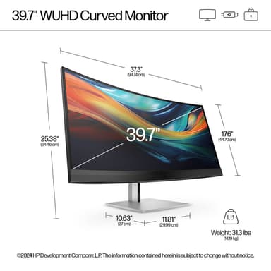 HP Series 7 Pro 39.7 inch 5K2K Conferencing Monitor-740pm view 11