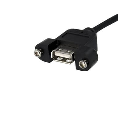 StarTech.com 3 ft Panel Mount USB Cable - USB A to Motherboard Header Cable F/F view 2