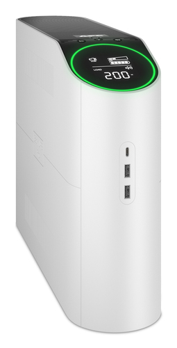 APC Back-UPS Pro, 2200VA/1320W, Tower, 230V, 4x Schuko and 2x IEC C13 outlets, RGB Lights, Pure Sine Wave, Arctic (White) view 3
