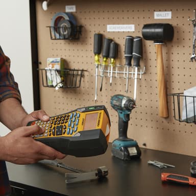 DYMO Rhino 6000+ Industrial Label Maker | Computer Connected Label Printer with Hard Carry Case | Includes 1 Vinyl Tape Cassette1 Flexible Nylon Tape Cassette and Rechargeable Lithium Ion Battery view 4