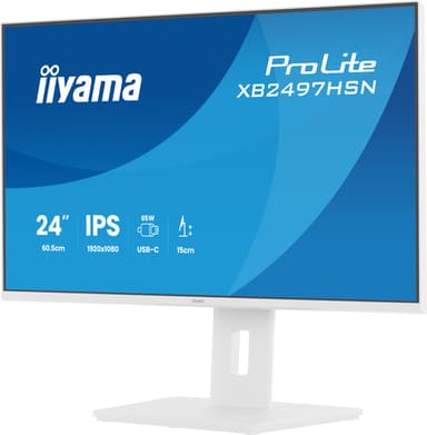 iiyama ProLite XB2497HSN-W1 computer monitor 60.5 cm (23.8") 1920 x 1080 pixels Full HD LED White view 5