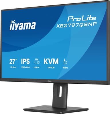 iiyama ProLite XB2797QSNP-B1 computer monitor 68.6 cm (27") 2560 x 1440 pixels Quad HD LCD Black view 6