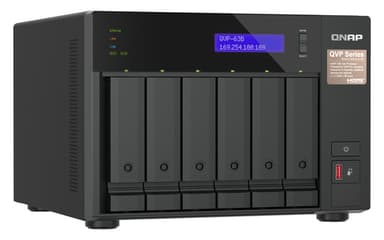 QNAP QVP-63B NAS/storage server Tower Intel® Core™ i3 16 GB DDR4 0 TB Black view 2