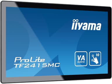 iiyama ProLite TF2415MC-B2 computer monitor 60.5 cm (23.8") 1920 x 1080 pixels Full HD LED Touchscreen Multi-user Black view 4