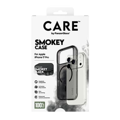 PanzerGlass CARE™ by ® Smokey Case w. Black MagSafe iPhone 17 Pro view 3