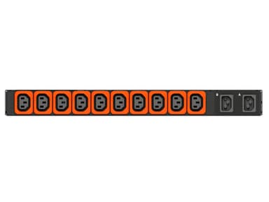 Vertiv Geist AU01X1R0-10L137-1C14C14A900-D power distribution unit (PDU) 10 AC outlet(s) 0U Black view 2