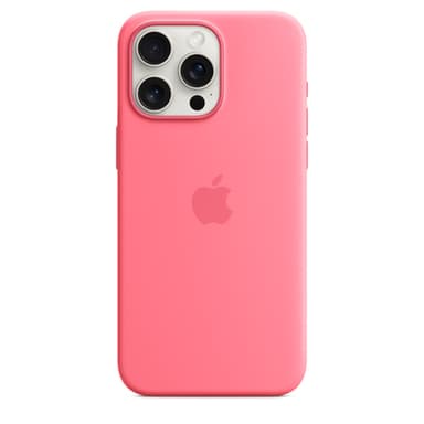 Apple iPhone 15 Pro Max Silicone Case with MagSafe - Pink view 3