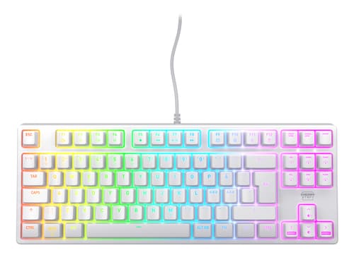 CHERRY K4V2 RGB Tenkeyless White edition, Mechanical gaming keyboard, Nordic