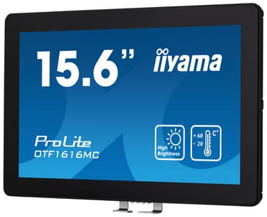 iiyama OTF1616MC-B1 computer monitor 39.6 cm (15.6") 1920 x 1080 pixels Full HD LCD Touchscreen Black view 4