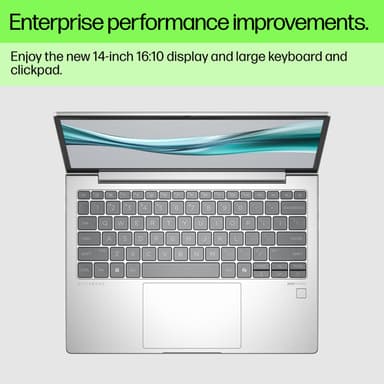 HP EliteBook 640 G11 Intel Core Ultra 5 125U Laptop 35.6 cm (14") WUXGA 24 GB DDR5-SDRAM 512 GB SSD Wi-Fi 6E (802.11ax) Windows 11 Pro AI PC Silver view 7
