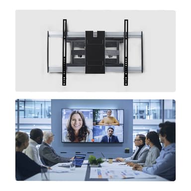 StarTech.com Ultra-Slim Articulating TV Wall Mount for up to 65-inch and 99lb/45kg Flat Screens, VESA 600x400, TAA-Compliant Low-Profile Bracket view 7