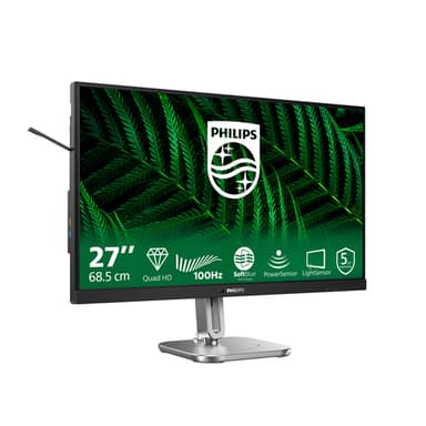 Philips 5000 series 27B2G5500/00 computer monitor 68.6 cm (27") 2560 x 1440 pixels Quad HD LCD Anthracite view 2