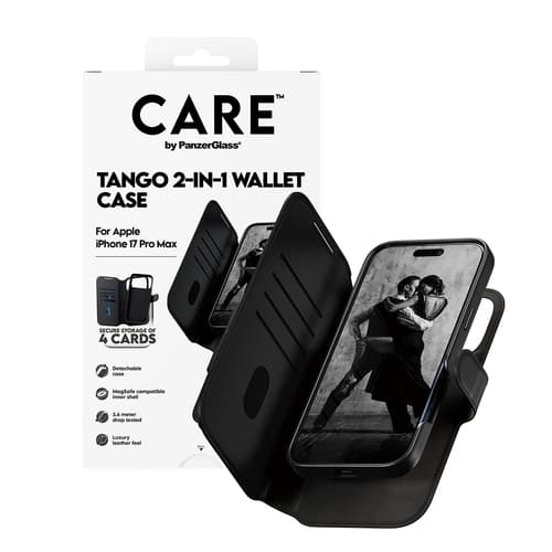 PanzerGlass CARE™ by ® Tango 2-in-1 Wallet Case w. MagSafe iPhone 17 Pro Max