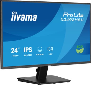 iiyama ProLite X2492HSU-B1 computer monitor 60.5 cm (23.8") 1920 x 1080 pixels Full HD LED Black view 4