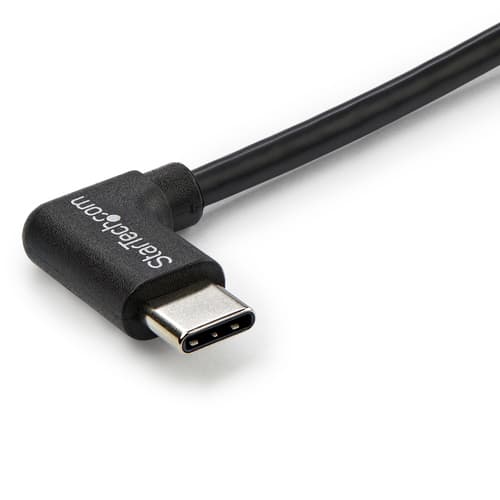 StarTech.com 3ft (1m) USB-C Charging Cable, Right-Angled, Charge & Sync, 60W (3A) PD, USB 2.0 Laptop Charger Cable - USB C Charging Cord