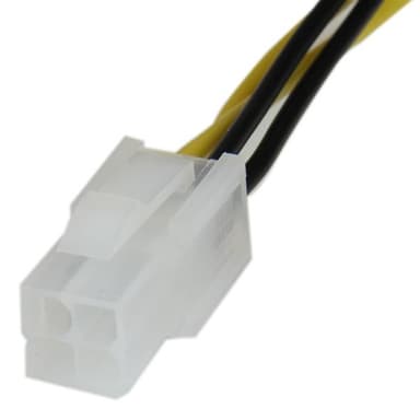 StarTech.com 8in ATX12V 4 Pin P4 CPU Power Extension Cable - M/F view 2