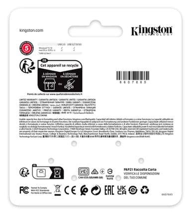 Kingston Technology DataTraveler 128GB SE9 G3 - Dark Nickel view 5