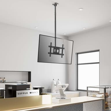 Manhattan Ceiling Mount for TV & Monitors, For screens: 37" to 65", Adjustable height: 70-157 cm, VESA compatibility: all between 200x200 to 600x400mm - check the dimensions of the four mounting holes on back of screen to ensure it fits, Max 50kg, LFD, Bracket view 4