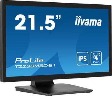 iiyama ProLite T2238MSC-B1 computer monitor 54.6 cm (21.5") 1920 x 1080 pixels Full HD LED Touchscreen Black view 4