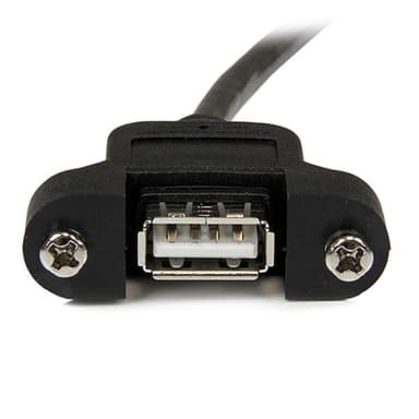 StarTech.com 3 ft Panel Mount USB Cable A to A - F/M view 3
