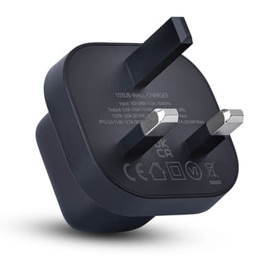 StarTech.com 30W USB‑C Wall Charger, Portable GaN Charger with USB Power Delivery Fast Charging, GaN 5V/9V/15/20V PD, USB-C Charger, Black view 2
