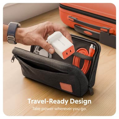 Targus HyperJuice Flex 45W GaN Laptop, Smartphone, Headset, Portable gaming console White, Orange AC Indoor view 7